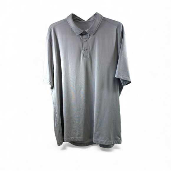 lululemon athletica Other - Lululemon Short Sleeve Polo Shirt in Gray Size XXL